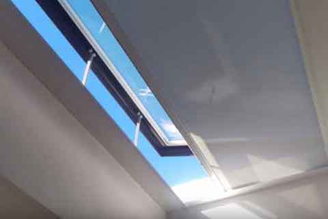 Electric SHY Rooflight ZIP blinds