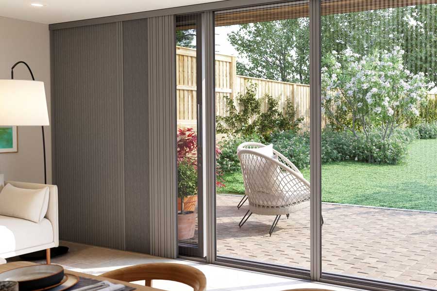 Blind Screen with double track operation Blind Screen with double track operation