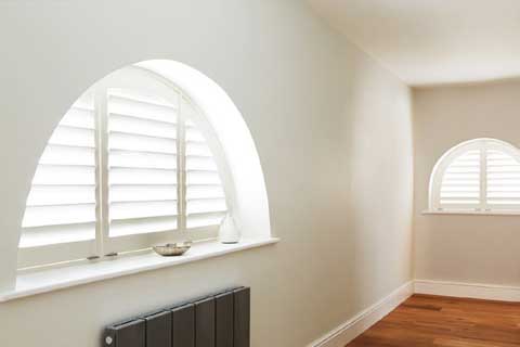 shaped shutters, arched shutters, apex shutters in hove east sussex
