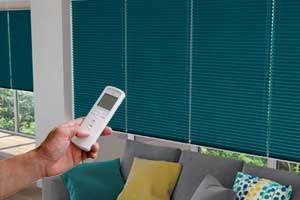 Electric Duette and Pleated blinds