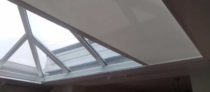 SHY ZIP conservatory rooflight blinds